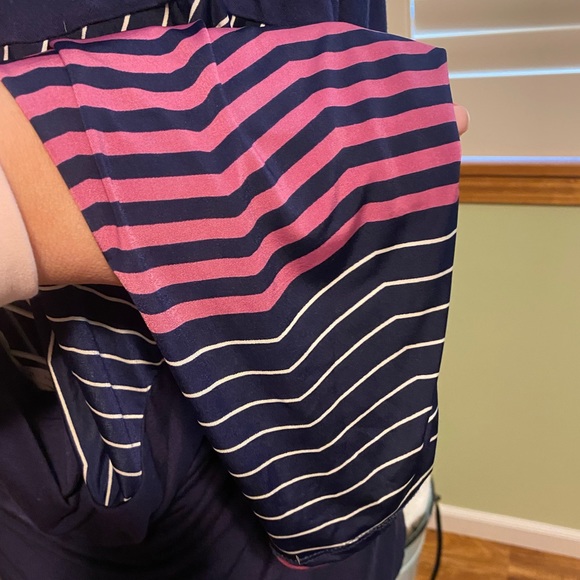 Emerald Knit Tunic w/Baseball Stripe Sleeves - Picture 6 of 6